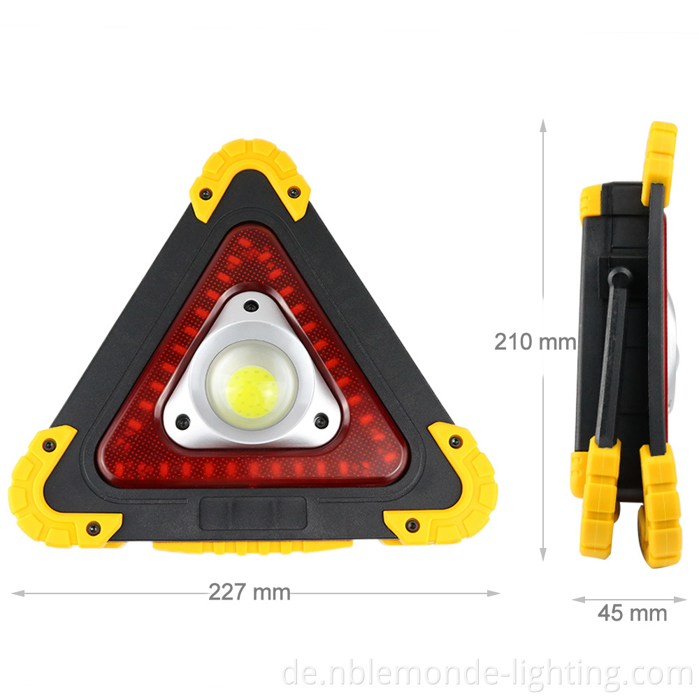 Lightweight Waterproof Triangle Emergency Flashlights